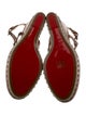 Christian Louboutin Leather Studded Accents Espadrilles