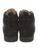 Christian Louboutin Spike Accents Suede Sneakers