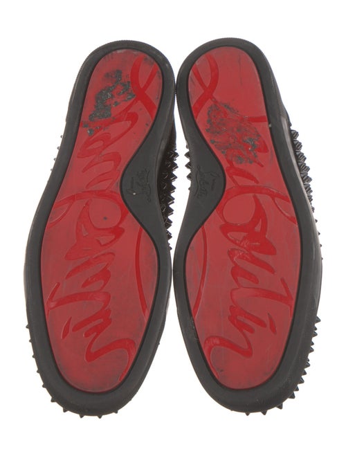 Christian Louboutin Spike Accents Suede Sneakers