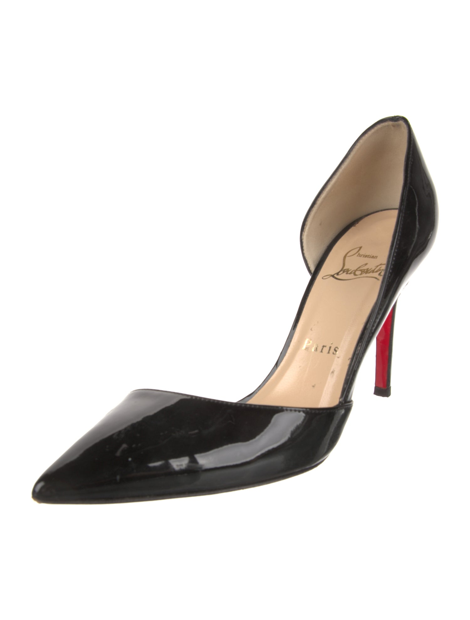 Christian Louboutin Patent Leather D'Orsay Pumps