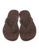 Christian Louboutin Spike Accents Rubber Flip Flops