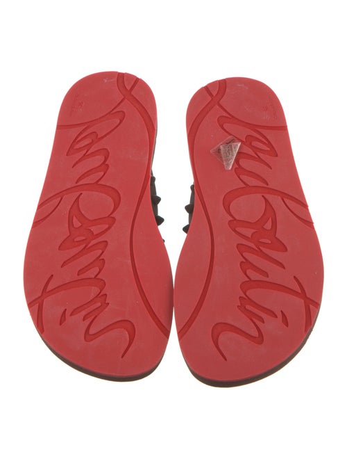 Christian Louboutin Spike Accents Rubber Flip Flops