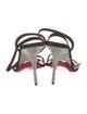 Christian Louboutin Suede Crystal Embellishments Sandals