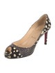 Christian Louboutin Snakeskin Animal Print D'Orsay Pumps
