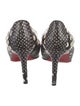Christian Louboutin Snakeskin Animal Print D'Orsay Pumps