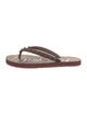 Christian Louboutin Spike Accents Rubber Flip Flops