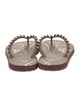 Christian Louboutin Spike Accents Rubber Flip Flops