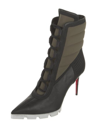 Christian Louboutin Printed Lace-Up Boots