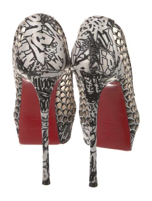 Christian Louboutin Mesh Printed Pumps