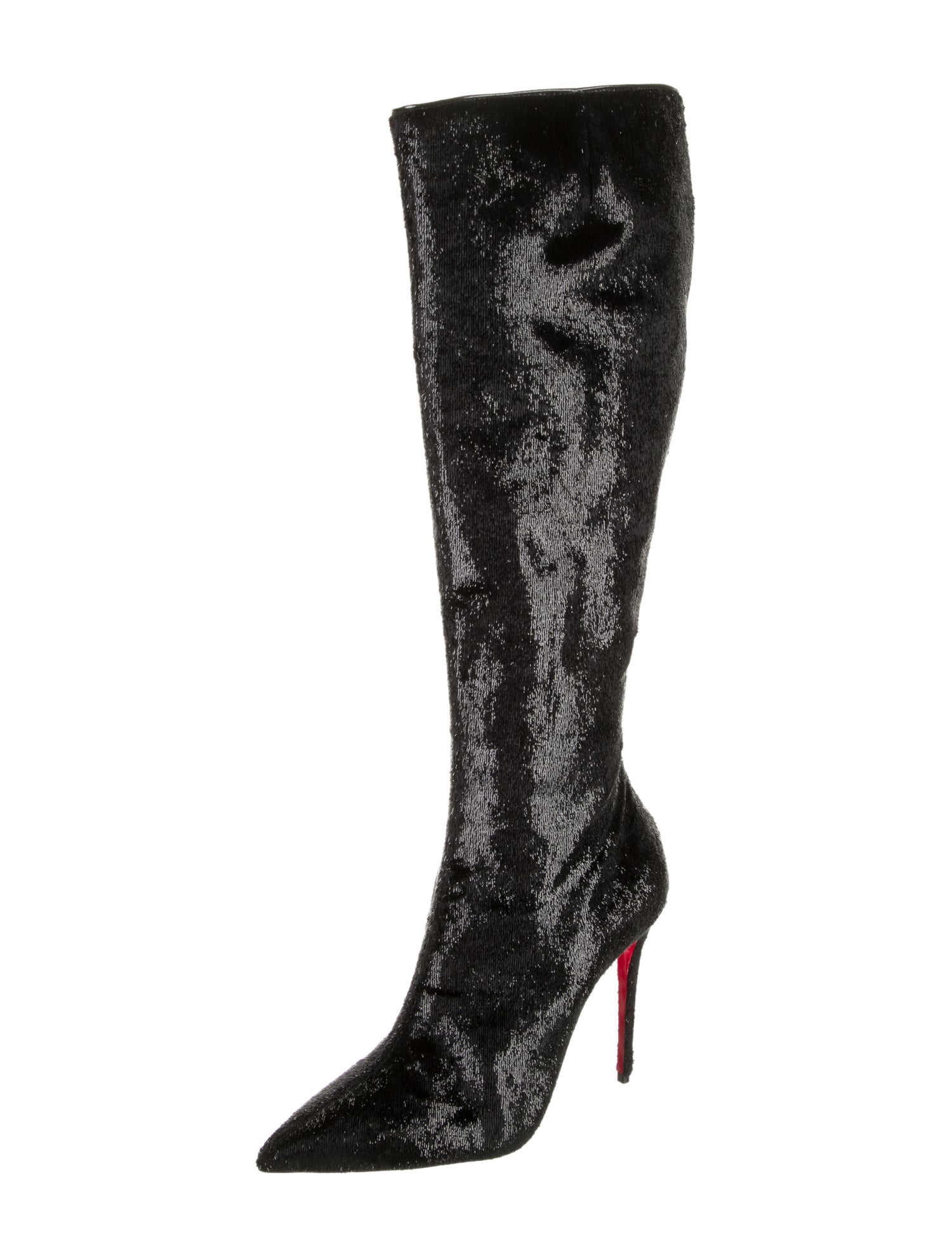 Christian Louboutin Glitter Accents Boots