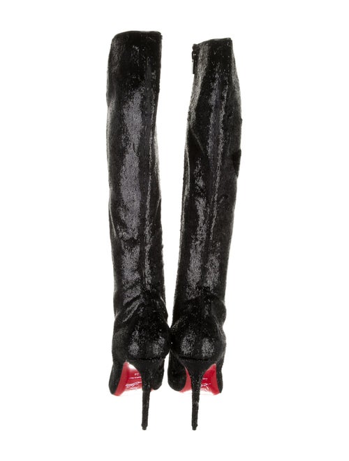 Christian Louboutin Glitter Accents Boots