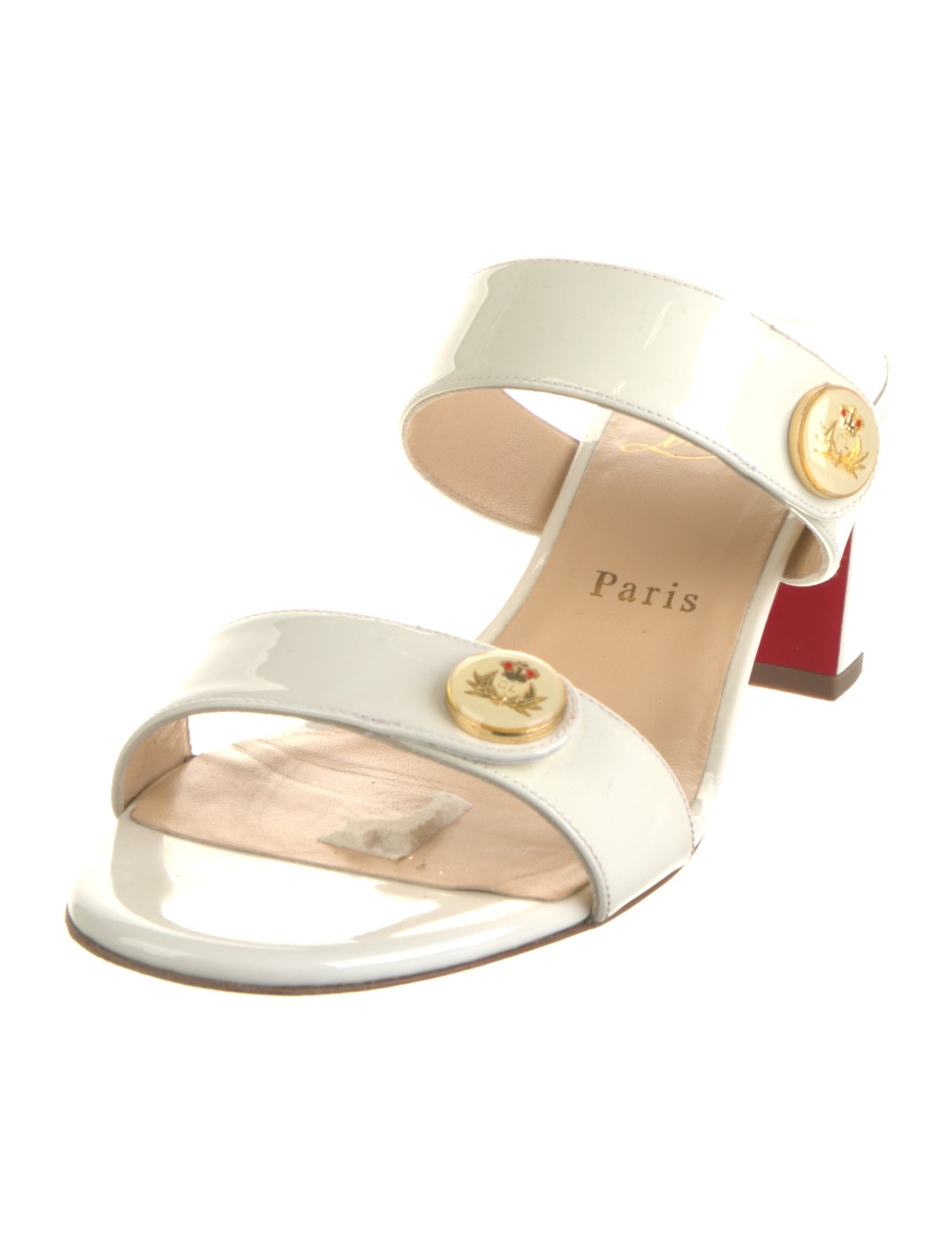 Christian Louboutin Patent Leather Slides