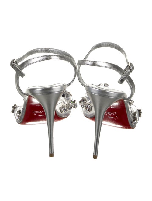 Christian Louboutin PVC Crystal Embellishments Sandals