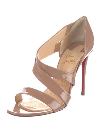 Christian Louboutin World Copine 100 Patent Leather Sandals