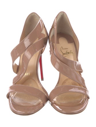 Christian Louboutin World Copine 100 Patent Leather Sandals