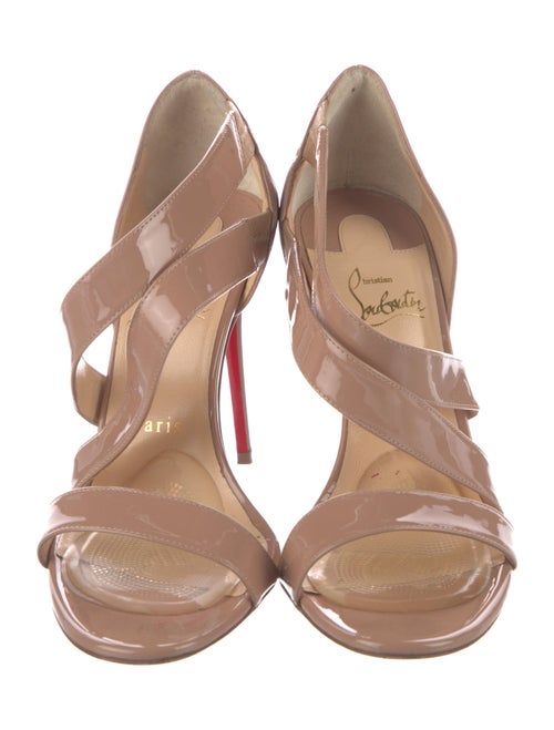 Christian Louboutin World Copine 100 Patent Leather Sandals