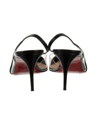 Christian Louboutin Embossed Leather Slingback Pumps