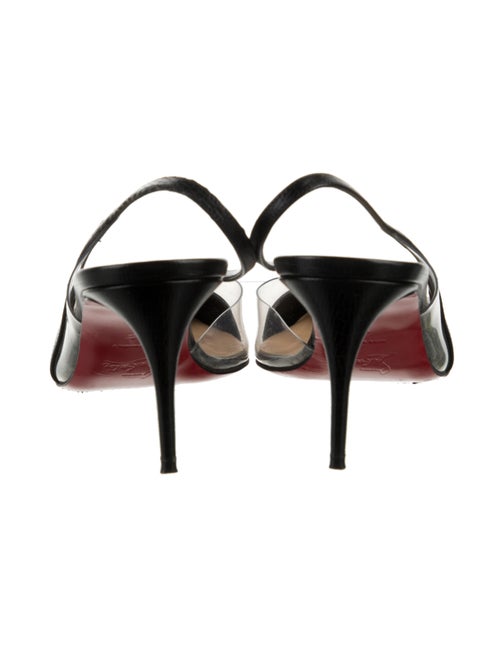 Christian Louboutin Embossed Leather Slingback Pumps