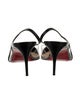 Christian Louboutin Embossed Leather Slingback Pumps