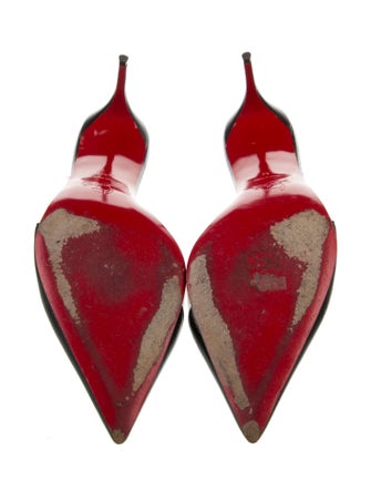 Christian Louboutin Embossed Leather Slingback Pumps