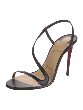 Christian Louboutin Leather Slingback Sandals