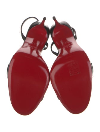 Christian Louboutin Leather Slingback Sandals