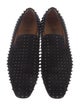 Christian Louboutin Spike Accents Suede Loafers