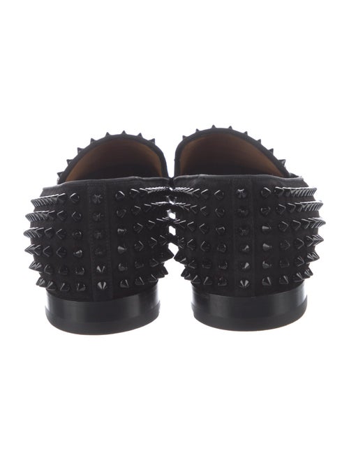 Christian Louboutin Spike Accents Suede Loafers