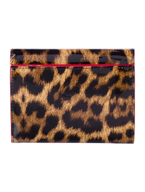 Christian Louboutin Patent Leather Animal Print Wallet