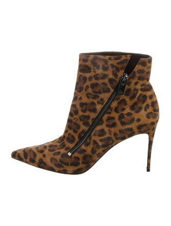 Christian Louboutin Suede Animal Print Boots