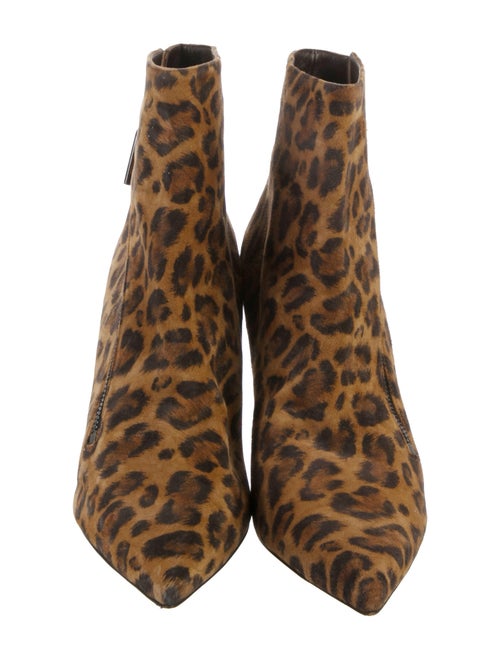 Christian Louboutin Suede Animal Print Boots