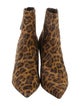 Christian Louboutin Suede Animal Print Boots