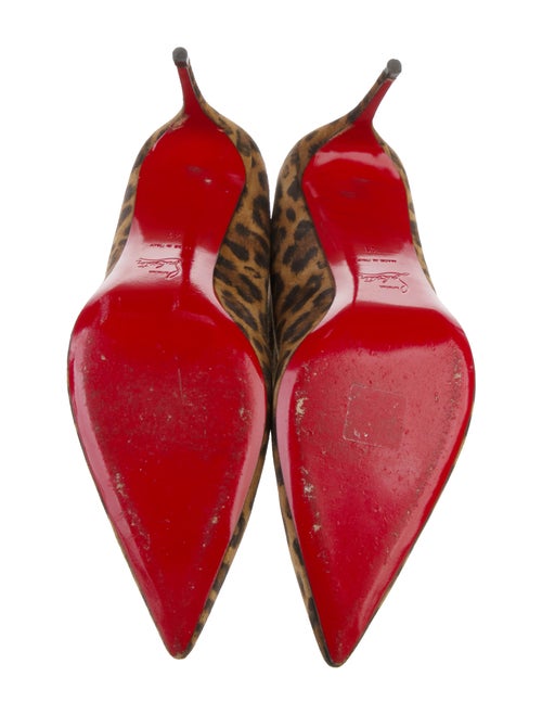 Christian Louboutin Suede Animal Print Boots