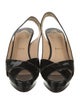 Christian Louboutin Patent Leather Slingback Pumps