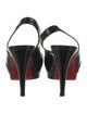 Christian Louboutin Patent Leather Slingback Pumps