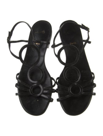 Christian Louboutin Patent Leather Slingback Sandals