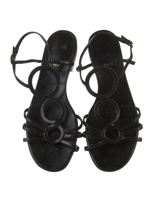 Christian Louboutin Patent Leather Slingback Sandals