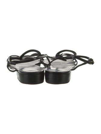 Christian Louboutin Patent Leather Slingback Sandals