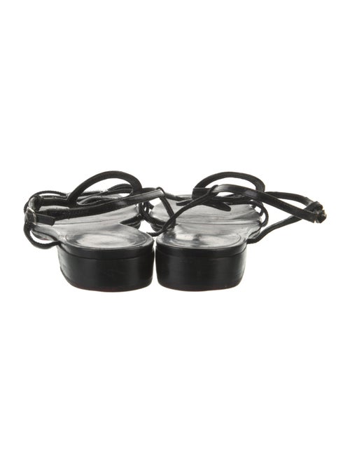 Christian Louboutin Patent Leather Slingback Sandals