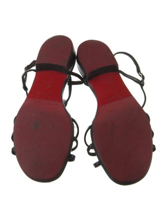 Christian Louboutin Patent Leather Slingback Sandals