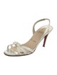 Christian Louboutin Patent Leather Slingback Sandals