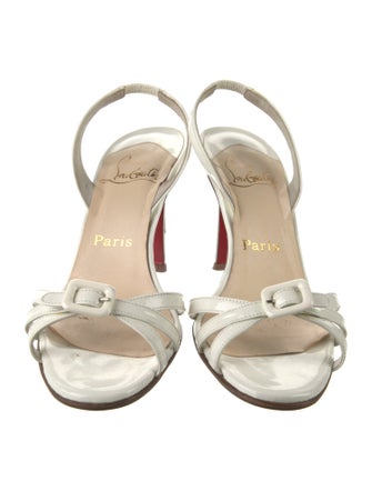 Christian Louboutin Patent Leather Slingback Sandals