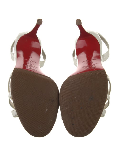 Christian Louboutin Patent Leather Slingback Sandals