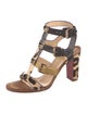 Christian Louboutin Ponyhair Animal Print Gladiator Sandals