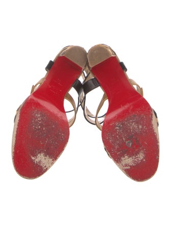 Christian Louboutin Ponyhair Animal Print Gladiator Sandals