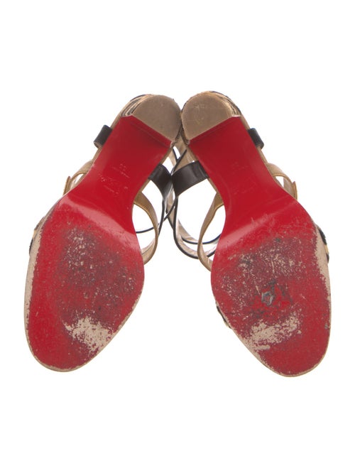 Christian Louboutin Ponyhair Animal Print Gladiator Sandals