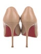 Christian Louboutin Leather Mesh Accents Pumps