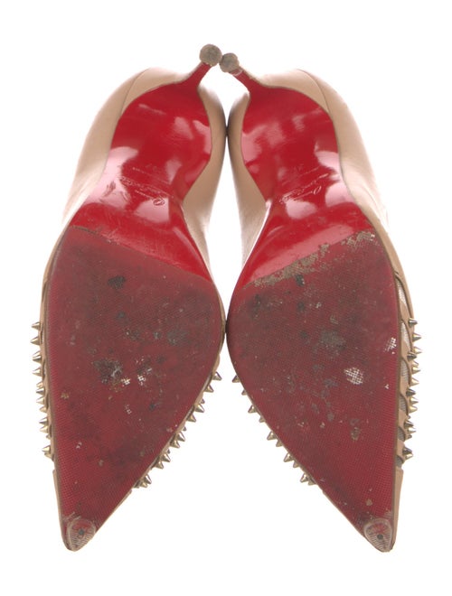 Christian Louboutin Leather Mesh Accents Pumps