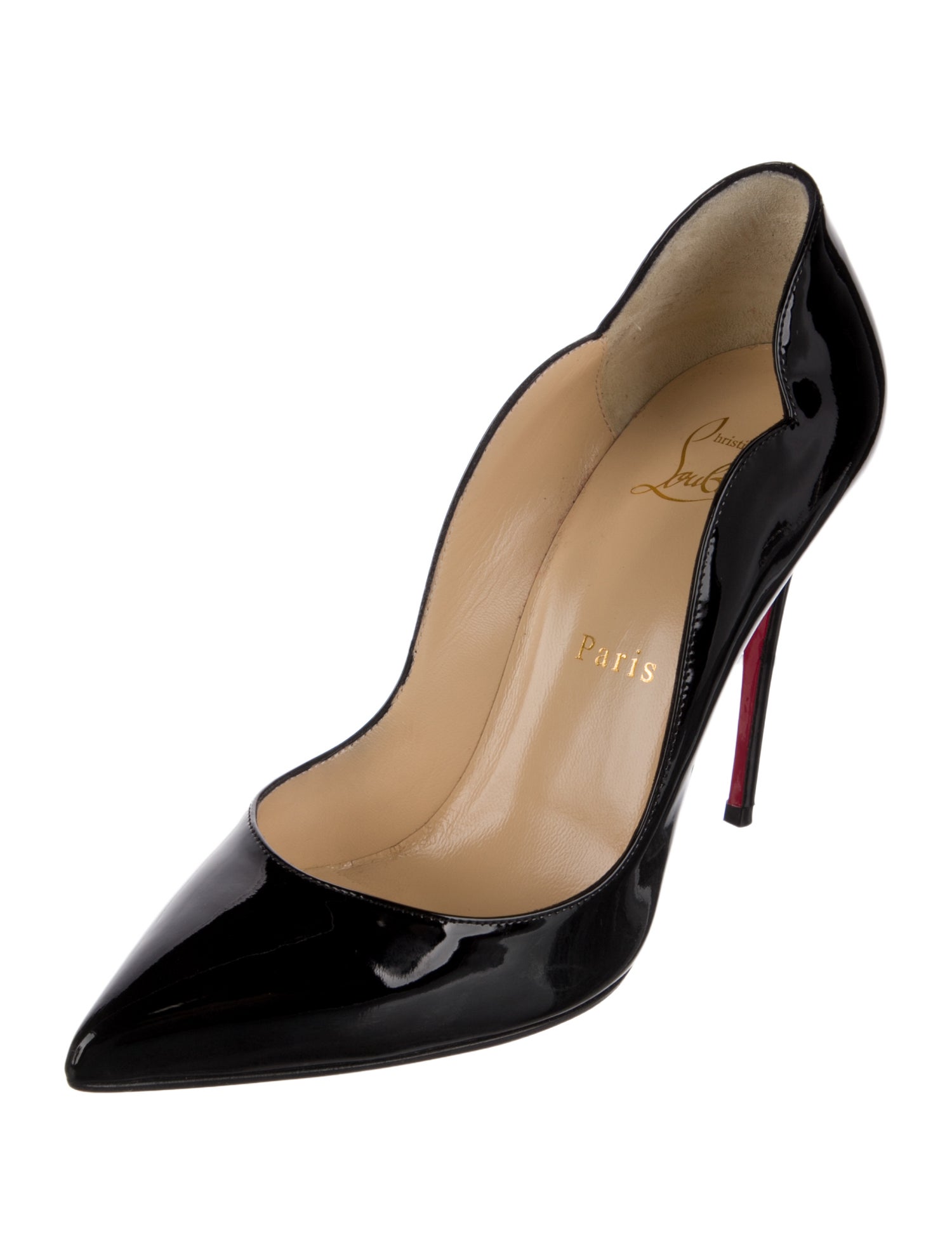Christian Louboutin Hot Chick Patent Leather D'Orsay Pumps