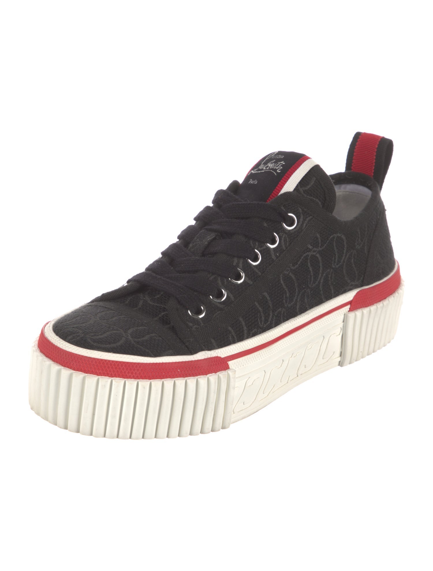 Christian Louboutin Canvas Printed Sneakers